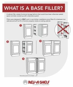 Rev-A-Shelf Wood Base Filler Pull Out Organizer For New Kitchen Applications, 9" 13 Rev-A-Shelf Wood Base Filler Pull Out Organizer For New Kitchen Applications, 9" -Coast2Coast shop b651624a02585887 8036 w800 h800 b1 p0