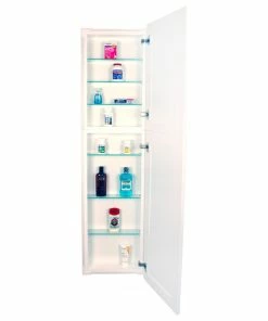 Timber Tree Cabinets Fruitville Shaker Style Frameless Recessed Wood Pantry Cabinet, 14x50, White Ena -Coast2Coast shop b67195a002a794db 6249 w800 h800 b1 p0