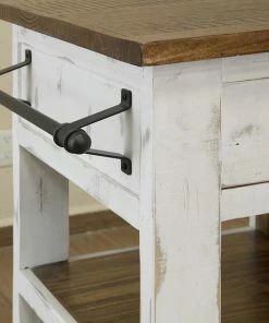 Crafters And Weavers Greenview Solid Wood Kitchen Island, Distressed White, 39" 9 Crafters And Weavers Greenview Solid Wood Kitchen Island, Distressed White, 39" -Coast2Coast shop b6b130340bc6685e 9502 w800 h800 b0 p0