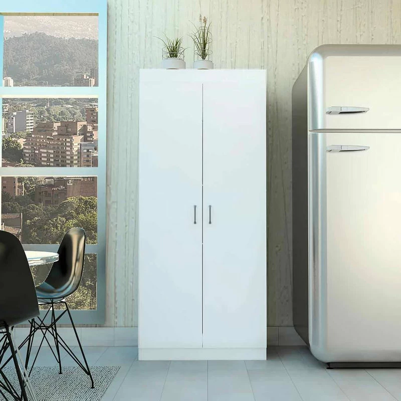 HomeRoots Classic White Pantry Cabinet 4 HomeRoots Classic White Pantry Cabinet - Image 2