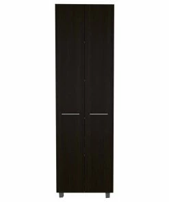 HomeRoots Thea Black Pantry Cabinet