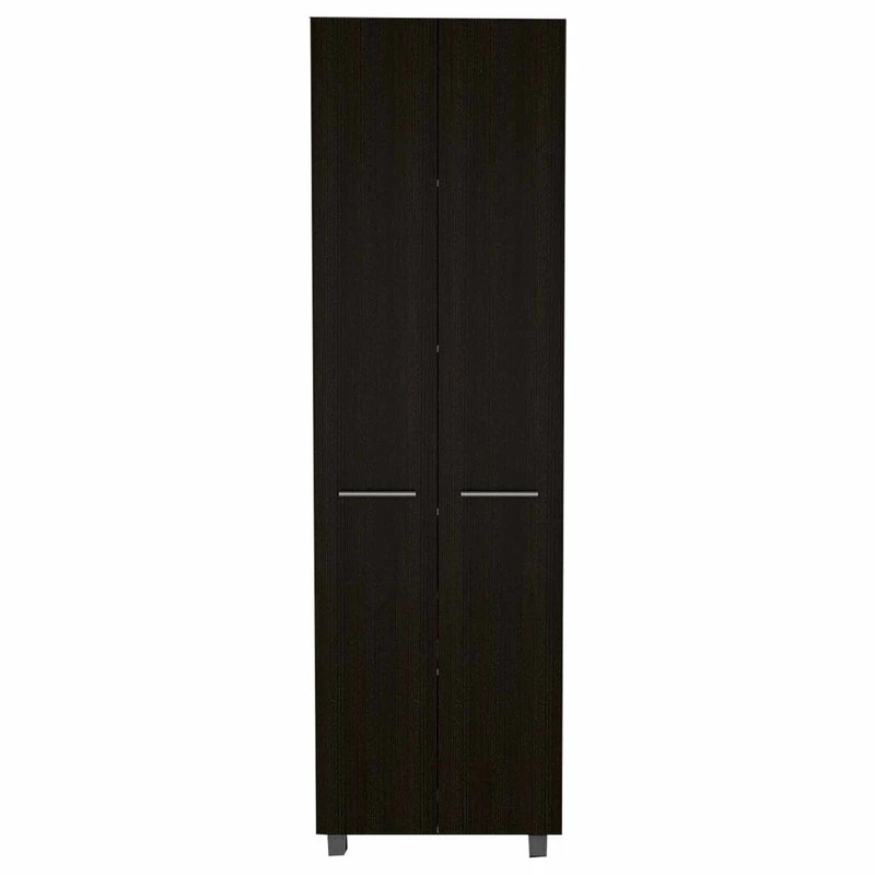HomeRoots Thea Black Pantry Cabinet 3 HomeRoots Thea Black Pantry Cabinet
