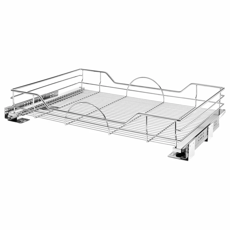 Rev-A-Shelf Steel Pull Out Organizer With Soft-Close For Base Cabinets, 32.36" 3 Rev-A-Shelf Steel Pull Out Organizer With Soft-Close For Base Cabinets, 32.36"