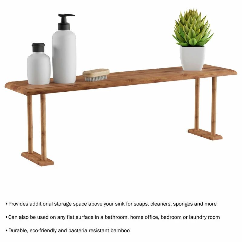 Lavish Home Bamboo Sink Shelf Countertop Organizer 6 Lavish Home Bamboo Sink Shelf Countertop Organizer - Image 4