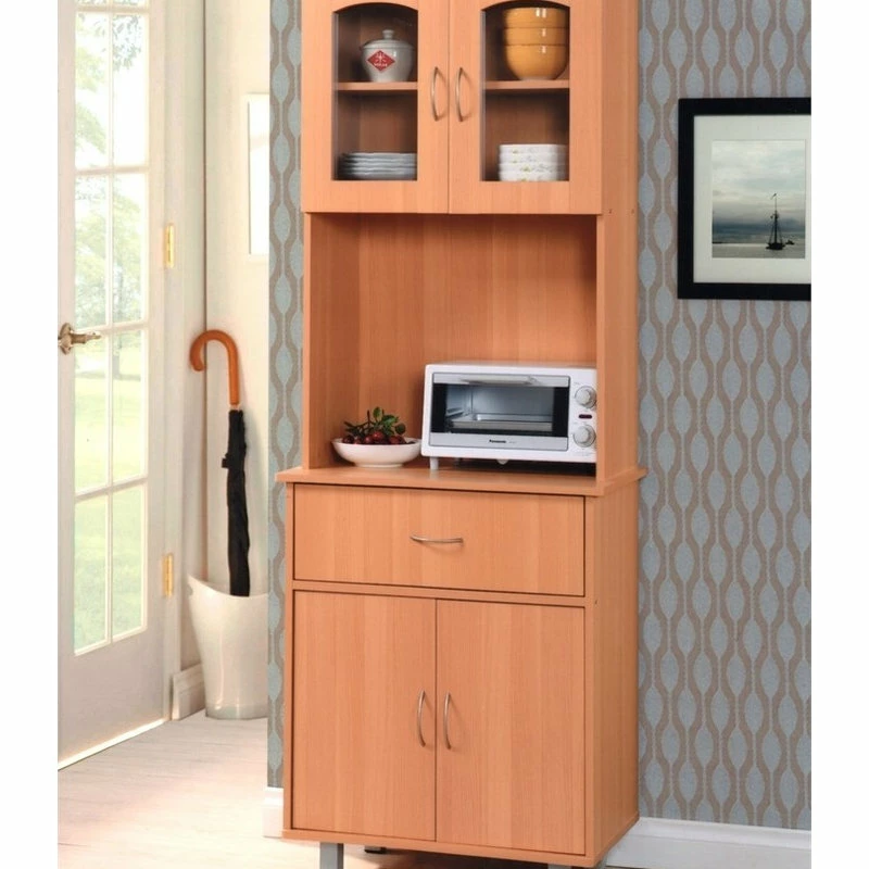 Hodedah Import Inc. Kitchen Cabinet, Beech 4 Hodedah Import Inc. Kitchen Cabinet, Beech - Image 2