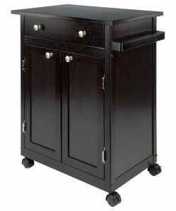 Winsome Savannah Utility Kitchen Cart, Espresso