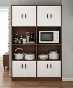 HOMARY Farmhouse Kitchen Shelf, Walnut For Microwave, Walnut 11 HOMARY Farmhouse Kitchen Shelf, Walnut For Microwave, Walnut -Coast2Coast shop be5180bb02cbf032 4566 w800 h800 b0 p0