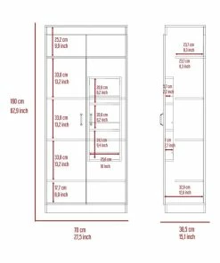 Tuhome Furniture TuHome White Modern Engineered Wood Varese Pantry Cabinet 8 Tuhome Furniture TuHome White Modern Engineered Wood Varese Pantry Cabinet -Coast2Coast shop bf21ff4d024d2057 6921 w800 h800 b1 p0