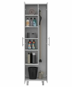 HomeRoots White Versatile Tall Pantry Or Laundry Cabinet 12 HomeRoots White Versatile Tall Pantry Or Laundry Cabinet -Coast2Coast shop c201539c026c350f 2572 w800 h800 b1 p0