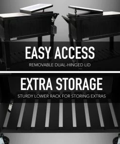 Permasteel, Inc Permasteel 80 Quart Portable Rolling Patio Cooler, Black 14 Permasteel, Inc Permasteel 80 Quart Portable Rolling Patio Cooler, Black -Coast2Coast shop c3c1c76400c8d589 4603 w800 h800 b0 p0