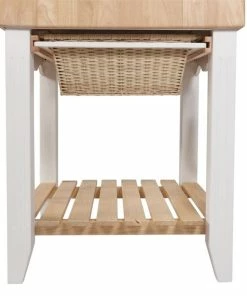Linon Home Decor Products Linon Kolton Wood Butcher Block Kitchen Island In White -Coast2Coast shop c641a52c02c9090c 9529 w800 h800 b0 p0