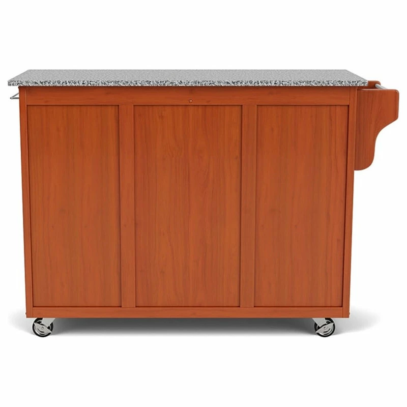 Homestyles Create-a-Cart Wood Rolling Kitchen Cart In Brown 6 Homestyles Create-a-Cart Wood Rolling Kitchen Cart In Brown - Image 4