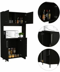 DEPOT ESHOP LLC Malta Kitchen Pantry Cabinet, Black Wengue 15 DEPOT ESHOP LLC Malta Kitchen Pantry Cabinet, Black Wengue -Coast2Coast shop c9015fb602bccc06 1878 w800 h800 b1 p0