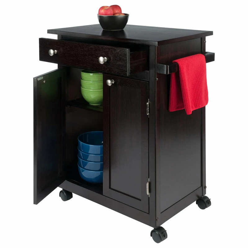 Winsome Savannah Utility Kitchen Cart, Espresso 12 Winsome Savannah Utility Kitchen Cart, Espresso - Image 10