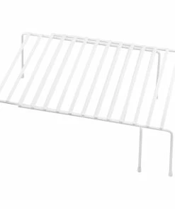 Ybm Home Inc. YBM Home Expandable Wire Kitchen Cabinet And Counter Shelf Organizer, White