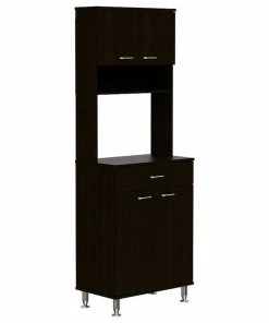 Tuhome Furniture Tuhome Engineered Wood Black Della 60 Pantry 8 Tuhome Furniture Tuhome Engineered Wood Black Della 60 Pantry -Coast2Coast shop cb514912001b8a09 4811 w800 h800 b1 p0