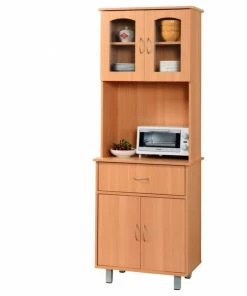 Hodedah Import Inc. Kitchen Cabinet, Beech