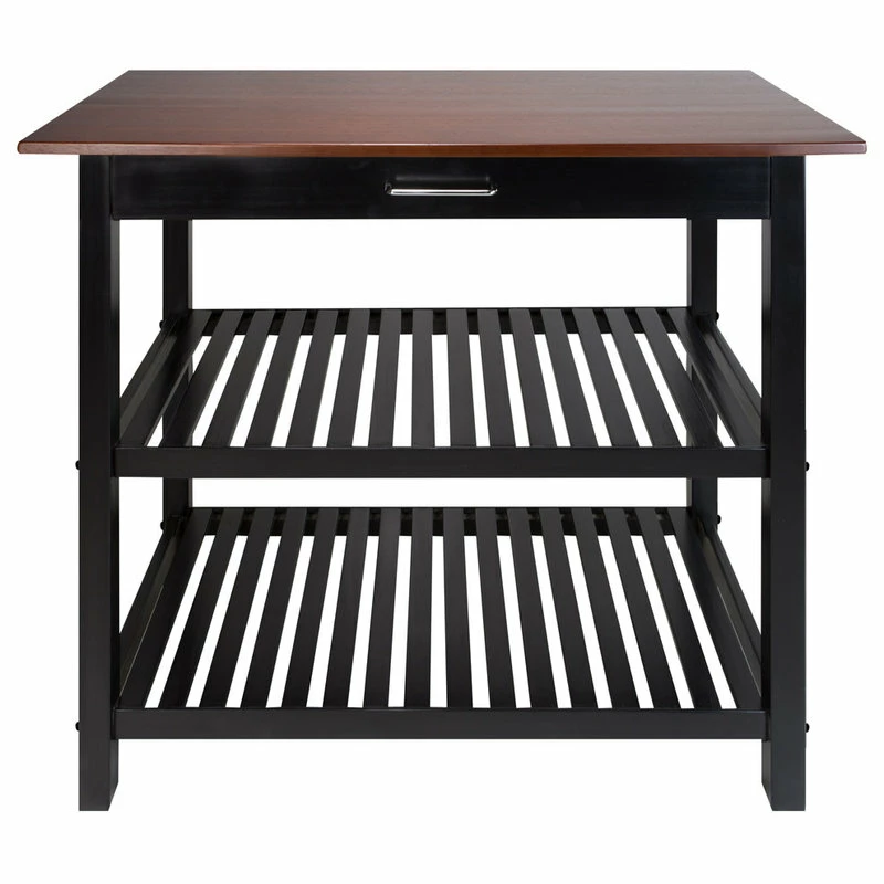 Casual Home Kitchen Island With Solid Wood 3 Casual Home Kitchen Island With Solid Wood