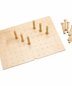 Rev-A-Shelf Wood Trim To Fit Drawer Peg Board Insert With Wooden Pegs, Natural, 30.25"W
