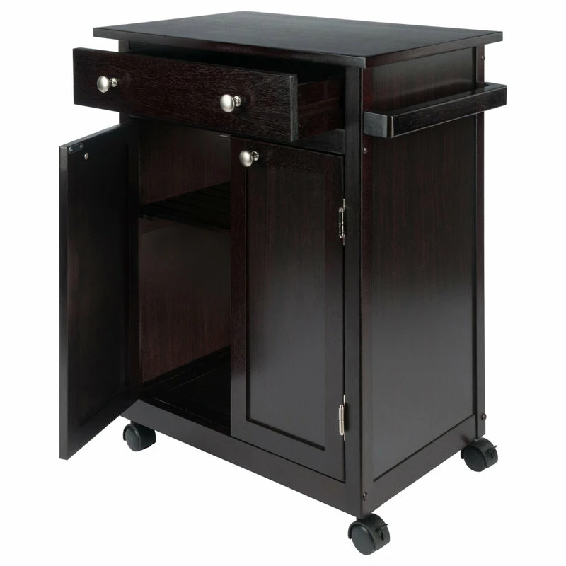 Winsome Savannah Utility Kitchen Cart, Espresso 5 Winsome Savannah Utility Kitchen Cart, Espresso - Image 3