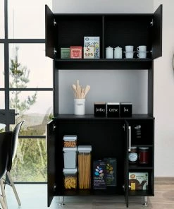 DEPOT ESHOP LLC Malta Kitchen Pantry Cabinet, Black Wengue 11 DEPOT ESHOP LLC Malta Kitchen Pantry Cabinet, Black Wengue -Coast2Coast shop d071fc8f02bccbf8 1878 w800 h800 b0 p0