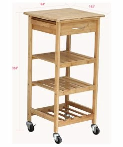 Oceanstar Bamboo Kitchen Trolley -Coast2Coast shop d0c16da70a1dd576 0006 w800 h800 b1 p0