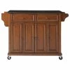 Crosley Solid Black Granite Top Kitchen Cart/Island, Classic Cherry Finish -Coast2Coast shop d0d1544f065cb0a3 0166 w800 h800 b1 p0