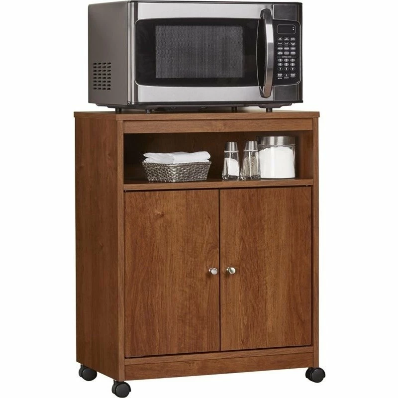 Ameriwood Home Altra Furniture Landry Microwave Cart In Bank Alder 5 Ameriwood Home Altra Furniture Landry Microwave Cart In Bank Alder - Image 3