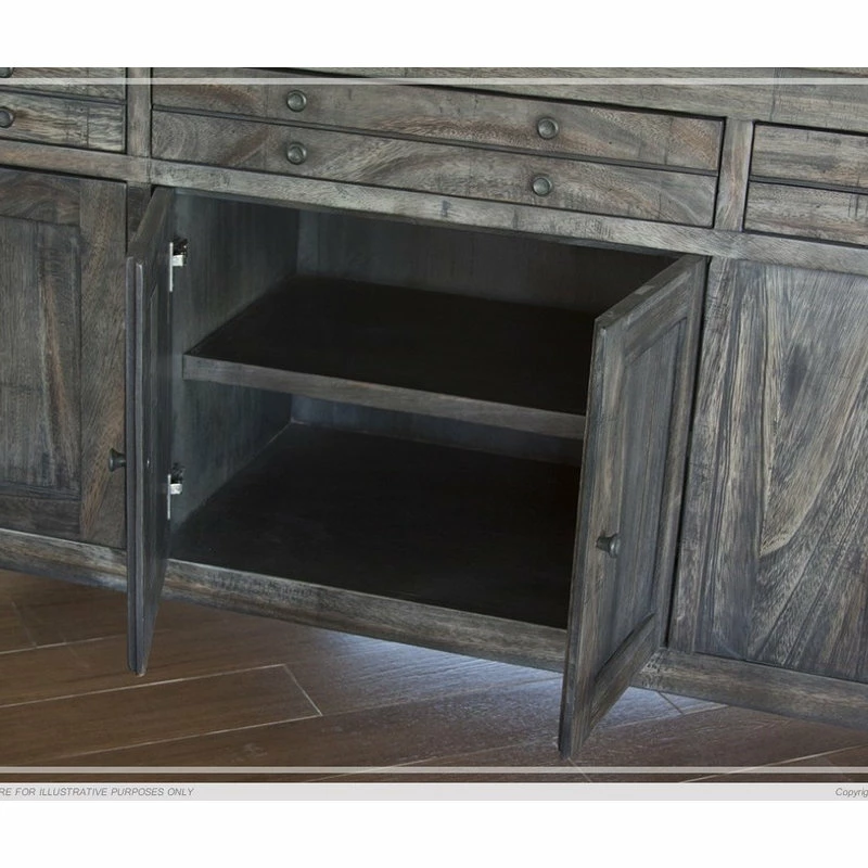 Crafters And Weavers Sawyer Solid Parota Wood Kitchen Island 5 Crafters And Weavers Sawyer Solid Parota Wood Kitchen Island - Image 3