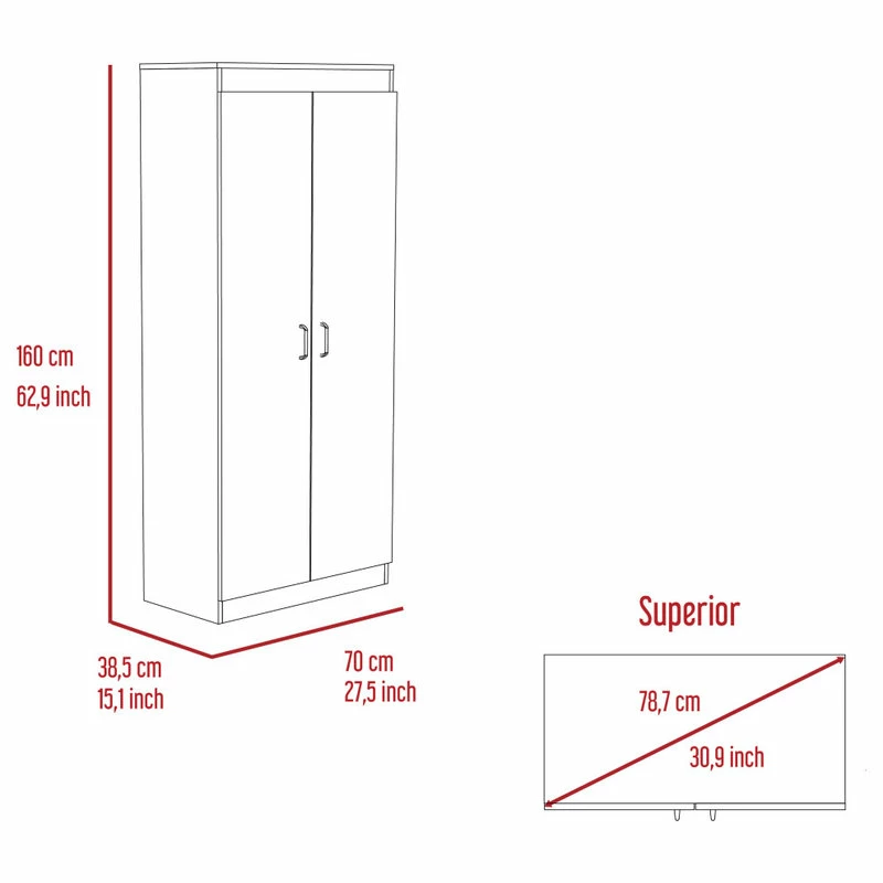 DEPOT ESHOP LLC Chad Pantry Cabinet, White 7 DEPOT ESHOP LLC Chad Pantry Cabinet, White - Image 5