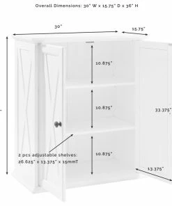 Crosley Clifton Stackable Pantry Distressed White -Coast2Coast shop d3c163220f73b86b 3307 w800 h800 b1 p0