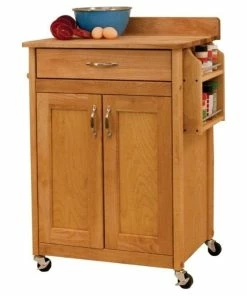 Catskill Craftsmen Kitchen Cart In Natural Birch