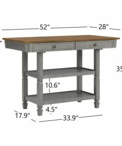 Inspire Q Harvey Two-Tone Kitchen Island Buffet, Antique Grey 12 Inspire Q Harvey Two-Tone Kitchen Island Buffet, Antique Grey -Coast2Coast shop d401ccee00b16c84 0713 w800 h800 b1 p0