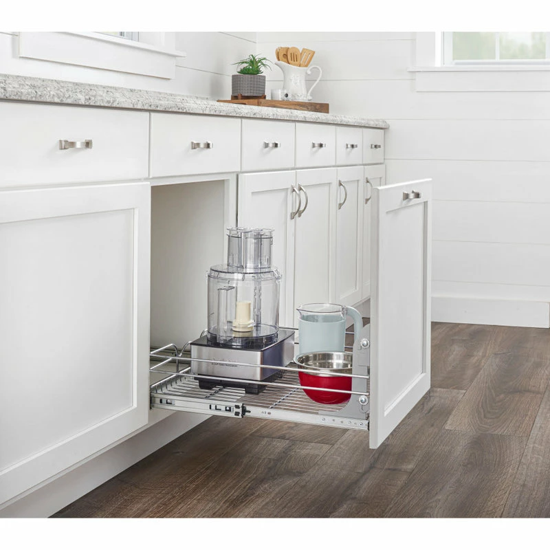 Rev-A-Shelf Single Tier Bottom Mount Pull Out Steel Wire Organizer, 21" 11 Rev-A-Shelf Single Tier Bottom Mount Pull Out Steel Wire Organizer, 21" - Image 9