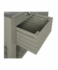 Linon Home Decor Products Linon Robbin Wood Kitchen Storage And Prep Cart In Gray -Coast2Coast shop d79199a70f6d7682 3208 w800 h800 b1 p0