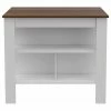 FM FURNITURE Brooklyn Kitchen Island, White-Caramel -Coast2Coast shop d88115e103515857 5858 w800 h800 b1 p0