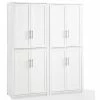 Bowery Hill Tall Wooden Shaker Pantry In White (Set Of 2) Finish -Coast2Coast shop d9b1de860364b16f 3604 w800 h800 b1 p0