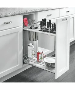 Rev-A-Shelf Two-Tier Knife Block Pull Out Organizers With Soft Close, Gray, 10.25" 9 Rev-A-Shelf Two-Tier Knife Block Pull Out Organizers With Soft Close, Gray, 10.25" -Coast2Coast shop da119ddb02585730 8032 w800 h800 b0 p0