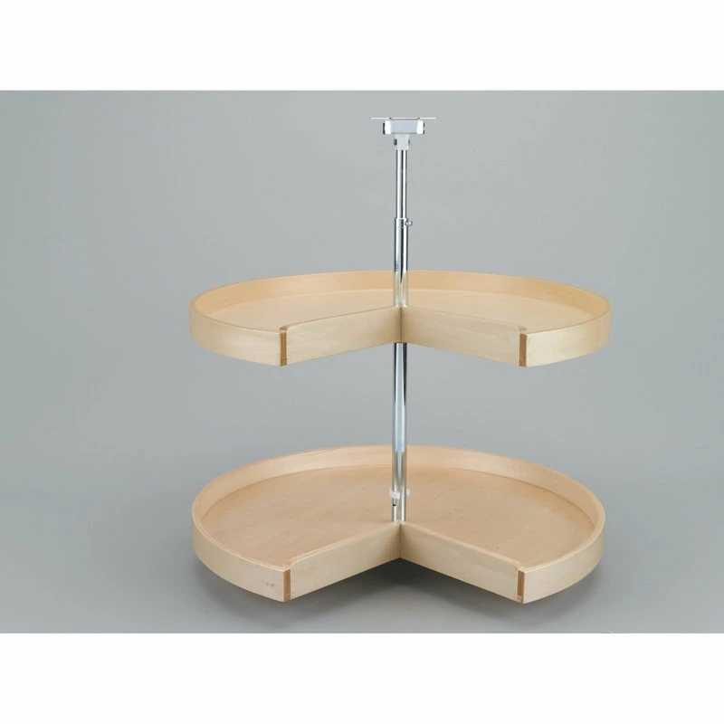 Rev-A-Shelf Banded Wood Pie Cut 2-Shelf Lazy Susans For Corner Base Cabinets 7 Rev-A-Shelf Banded Wood Pie Cut 2-Shelf Lazy Susans For Corner Base Cabinets - Image 5