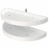 Rev-A-Shelf Pivot Out Half Moon 2-Shelf Organizer For Blind Corner Cabinets, White, 33"W 2 Rev-A-Shelf Pivot Out Half Moon 2-Shelf Organizer For Blind Corner Cabinets, White, 33"W -Coast2Coast shop db31c95c0e7a6347 8042 w800 h800 b1 p0