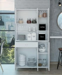 DEPOT ESHOP LLC Helis 90" Pantry Cabinet Black Wengue, Black Wengue 10 DEPOT ESHOP LLC Helis 90" Pantry Cabinet Black Wengue, Black Wengue -Coast2Coast shop ded19d6a02bda196 3317 w800 h800 b0 p0