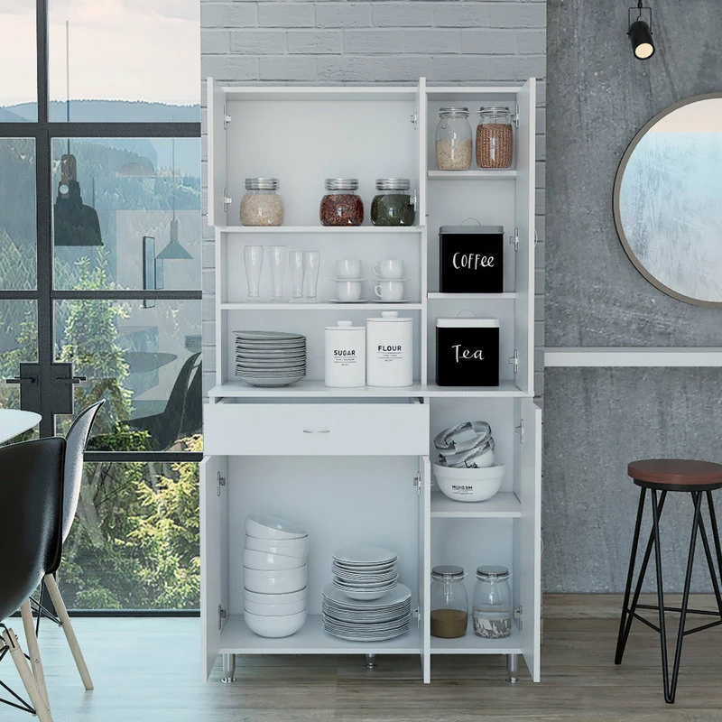 DEPOT ESHOP LLC Helis 90" Pantry Cabinet Black Wengue, Black Wengue 5 DEPOT ESHOP LLC Helis 90" Pantry Cabinet Black Wengue, Black Wengue - Image 3