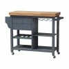 Baxton Studio Sunderland Coastal And Farmhouse Gray Wood Kitchen Cart -Coast2Coast shop e11171f60b883dc5 0591 w800 h800 b1 p0