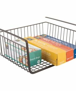 InterDesign 63071 Bronze York Lyra Under Shelf Wire Storage Basket -Coast2Coast shop e2e190380e97250c 8925 w800 h800 b1 p0