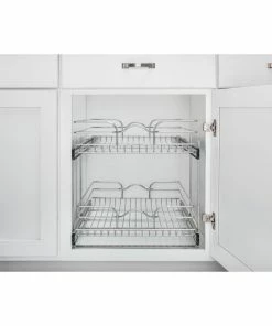 Rev-A-Shelf Two-Tier Bottom Mount Pull Out Steel Wire Organizer, 20.75" -Coast2Coast shop e331930002585a69 8082 w800 h800 b0 p0