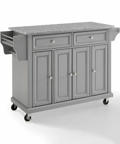 Crosley Solid Granite Top Kitchen Cart/Island, Vintage Grey -Coast2Coast shop e8611d530d5bf9d1 3610 w800 h800 b0 p0