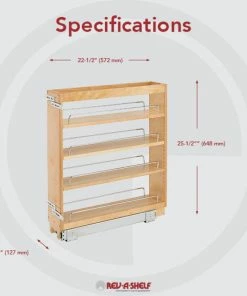 Rev-A-Shelf Wood Base Cabinet Pull Out Organizer, 5" 15 Rev-A-Shelf Wood Base Cabinet Pull Out Organizer, 5" -Coast2Coast shop e9b113750fb3e3e8 8036 w800 h800 b0 p0