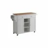 Baxton Studio Meryland White Modern Kitchen Island Cart -Coast2Coast shop eaa192e109946c3c 5144 w800 h800 b1 p0