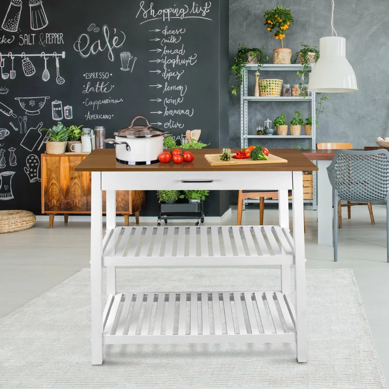 Casual Home Kitchen Island With Solid American Cherry Top 9 Casual Home Kitchen Island With Solid American Cherry Top - Image 7