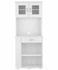 FM FURNITURE Poole Pantry Cabinet/White